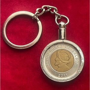 Gorgeous odd PANAMA coin key chain